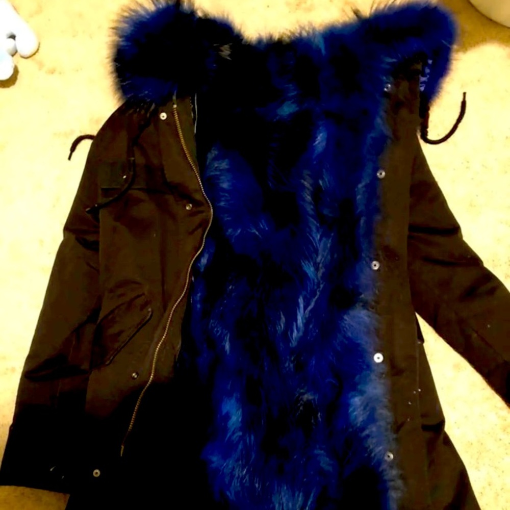REAL FUR (Raccoon fur) Jacket